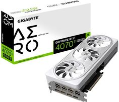 Видеокарта PCI-E GIGABYTE GeForce RTX 4070 Ti SUPER AERO OC (GV-N407TSAERO OC-16GD) 16GB GDDR6X 256bit 5nm 2340/21000MHz HDMI/3*DP