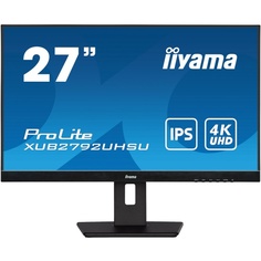 Монитор 27" Iiyama XUB2792UHSU-B5 IPS, 3840x2160, 16:9, 60Hz, 350cd, 178гр/178гр, HAS, Pivot, HDMI, DVI, DP, USB, черный