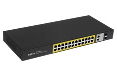 Коммутатор неуправляемый netis 24x100 Мбит/с, PoE+ 24х30 Вт (до 360Вт), Uplink RJ45 1*1 Гбит/с