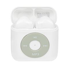 Наушники беспроводные HIPER TWS MP3 HDX15 вкладыши, BT, белые