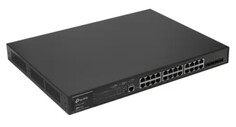 Коммутатор управляемый TP-LINK SG3428MP 24x10/100/1000 PoE+ (Бюджет 384Вт), 4xSFP, 1 консольный порт RJ45, 1 консольный порт Micro-USB, L2+, 19"