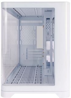 Корпус mATX 1STPLAYER UVIEW UV6 UV6-WH белый, без БП, окно из закаленного стекла, 2*USB3.0, audio