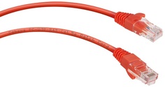 Кабель патч-корд U/UTP 5e кат. 0,3м. Cabeus PC-UTP-RJ45-Cat.5e-0.3m-RD неэкранированный, красный