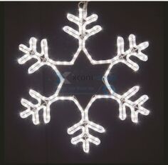 Фигура светодиодная NEON-NIGHT 501-337 снежинка, цвет белый, размер 55*55 см, мерцающая