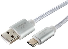 Кабель интерфейсный USB 2.0 Cablexpert CC-U-USBC01S-3M AM/TypeC, серия Ultra, длина 3м, серебристый, блисте