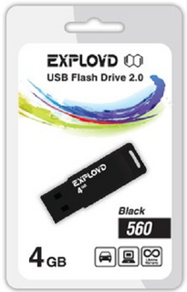 Накопитель USB 2.0 4GB Exployd 560 чёрный