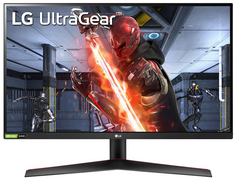 Монитор 27" LG 27GN800-B 2560х1440, 144Hz, 1 ms, 178°/178°, 350cd/m2, 1000:1, IPS, 2*HDMI, DP, Pivot, Tilt, Swivel, black-red