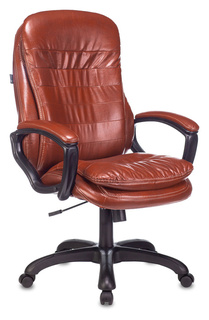 Кресло офисное Бюрократ T-9950LT/BROWN руководителя, коричневый Boroko-37 эко.кожа крестовина пластик
