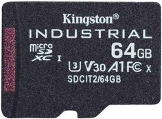 Карта памяти 64GB Kingston SDCIT2/64GBSP Class10 Industrial Temperature Class UHS-I без адаптера