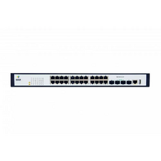 Коммутатор управляемый SNR SNR-S2995G-24FX-DC уровня 3, 16 портов 100/1000BaseX SFP, 8 Combo портов GE, 4 порта 1/10G SFP+, RPS DC 16-68V