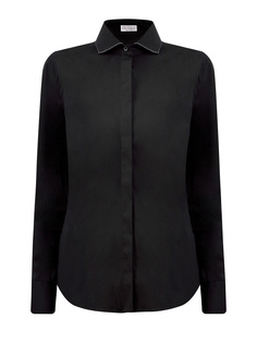 Рубашка из эластичного поплина с ювелирной окантовкой Мониль Brunello Cucinelli