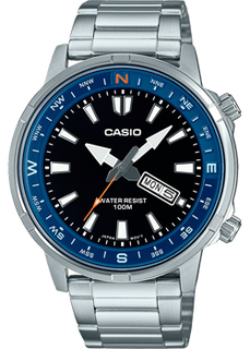 Японские наручные мужские часы Casio MTD-130D-1A2. Коллекция Analog