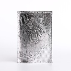 Обложка для паспорта, цвет серебряный NO Brand