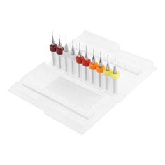 Набор сверл для чпу печатных плат тундра, карбид вольфрама, 0.3 - 0.7 мм, 3.2 мм, 10 шт. Tundra