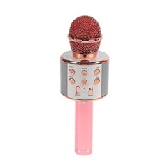Микрофон для караоке luazon lzz-56, ws-858, 1800 мач, розовый