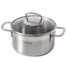 Кастрюля 2,5л стеклянная крышка Kukmara