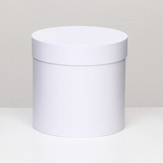 Шляпная коробка белая, 18 х 18 см NO Brand
