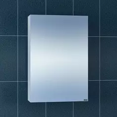 Зеркальный шкаф 50x73 см белый глянец Санта Стандарт 113002 Santa