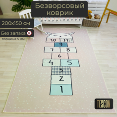 Игровые коврики Игровой коврик TESCON Безворсовый войлочный детский коврик "Классики-Зайка"150*200 см