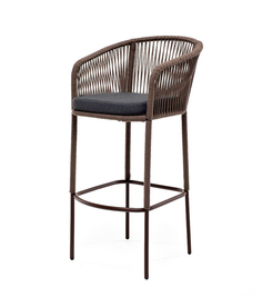 Барный стул из роупа Марсель серо-коричневый 4sis