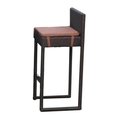 Плетеный барный стул Y390A-W63 Brown Афина Afina