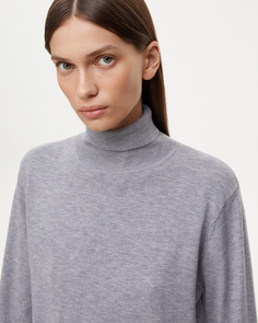 Водолазка из шерсти цвета серый меланж 2Mood