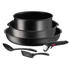 Набор посуды 6 предметов Ingenio Black Stone L3999002 Tefal