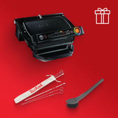 Умный электрогриль Optigrill+ GC712834 + аксессуары в подарок Tefal