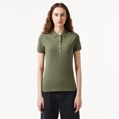 Женское поло Lacoste Slim Fit из эластичного хлопка