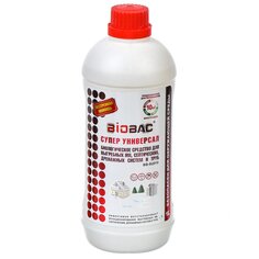Биосостав для выгребных ям и септиков, Биобак, 1 л, дренажных систем и труб, BB-SU010