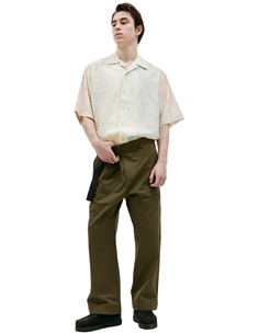 Прямые брюки с карманом на молнии Oamc