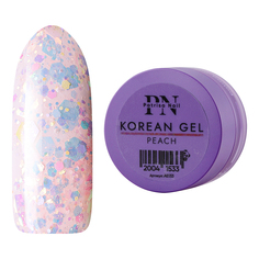 Patrisa Nail, Гель для дизайна Korean Gel Peach, 5гр