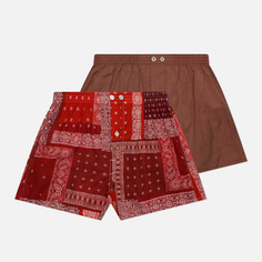 Комплект мужских трусов Anonymous Ism Bandana & Solid 2-Pack, цвет красный
