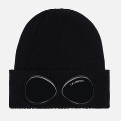 Шапка C.P. Company Cotton Goggle Ribbed, цвет чёрный