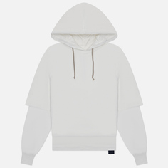 Мужская толстовка Rick Owens DRKSHDW Lido Hustler Hoodie, цвет белый, размер L