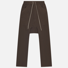 Мужские брюки Rick Owens DRKSHDW Lido Classic Cargo Drawstring, цвет коричневый, размер XL