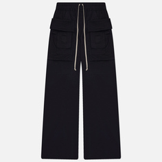 Мужские брюки Rick Owens DRKSHDW Lido Creatch Cargo Wide Drawstring, цвет чёрный, размер XXL