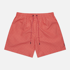Мужские шорты Hackett Floral Geo Swim, цвет оранжевый