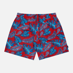 Мужские шорты Hackett Leaf Swim, цвет красный, размер XXL