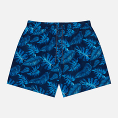 Мужские шорты Hackett Leaf Swim, цвет синий, размер M