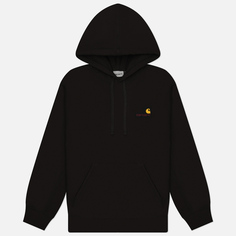 Мужская толстовка Carhartt WIP Hooded American Script, цвет чёрный