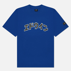 Мужская футболка Edwin Katakana Retro, цвет синий, размер XXL