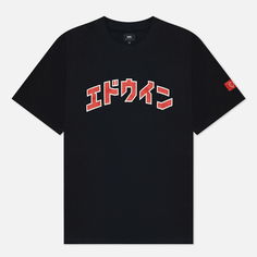 Мужская футболка Edwin Katakana Retro, цвет чёрный, размер XXL