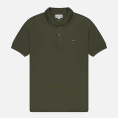 Мужское поло Lacoste L.12.12 Classic Fit, цвет оливковый, размер XL