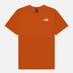Мужская футболка The North Face Redbox Crew Neck, цвет оранжевый, размер XXL
