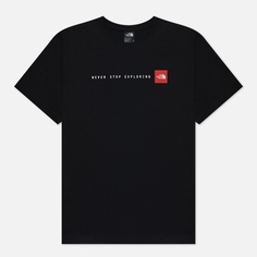 Мужская футболка The North Face Never Stop Exploring Crew Neck, цвет чёрный