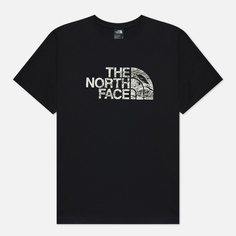 Мужская футболка The North Face Woodcut Dome Crew Neck, цвет чёрный, размер XL