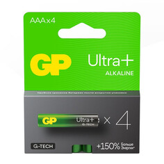 Батарейки, аккумуляторы, зарядные устройства батарейка GP Ultra Plus AAA 4шт