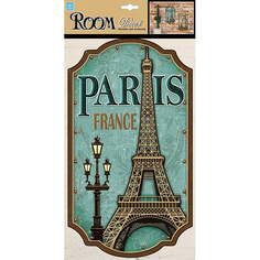 Наклейки на стену наклейка ROOMDECOR Paris 24х41см, арт.PLA 1812