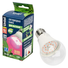 Лампы для растений лампа светодиодная UNIEL для растений LED 9Вт E27